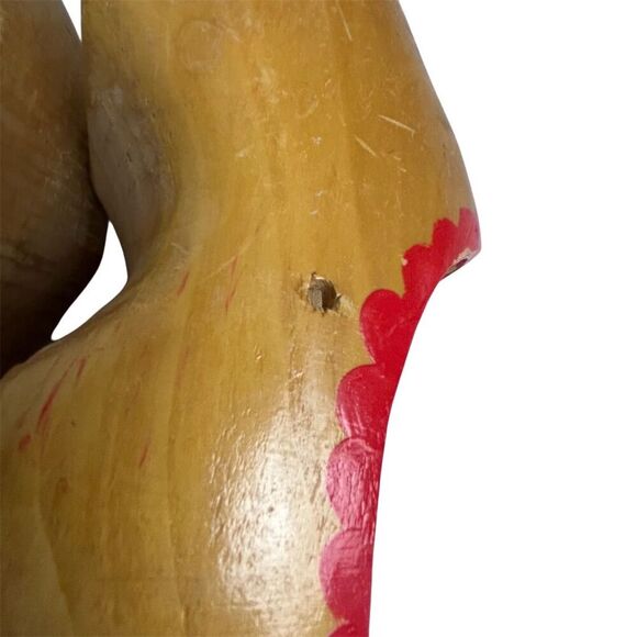 Vintage Hand Painted Holland Windmill Wooden Dutch Clogs - Picture 12 of 16